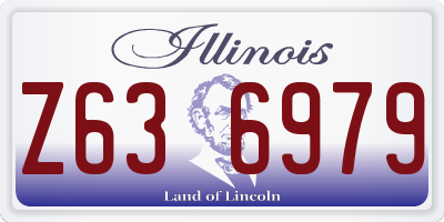 IL license plate Z636979
