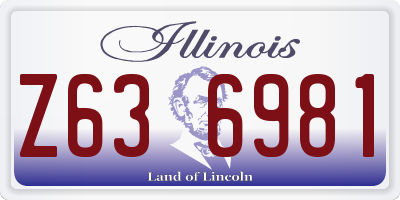 IL license plate Z636981