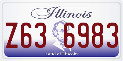IL license plate Z636983