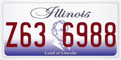 IL license plate Z636988