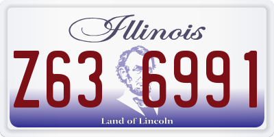 IL license plate Z636991