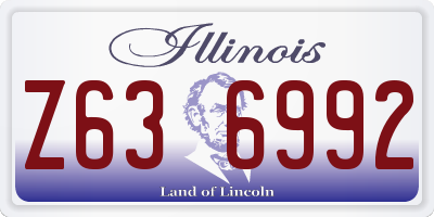 IL license plate Z636992
