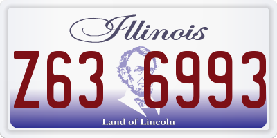 IL license plate Z636993