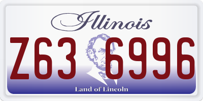 IL license plate Z636996