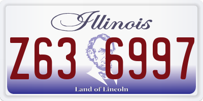 IL license plate Z636997