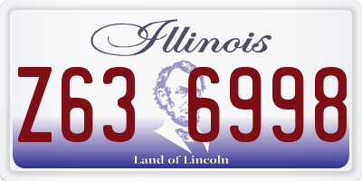 IL license plate Z636998