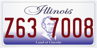 IL license plate Z637008