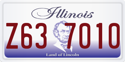 IL license plate Z637010