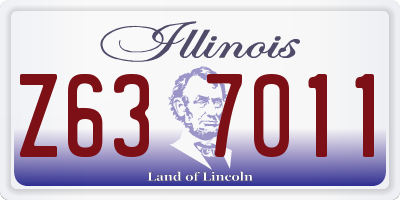 IL license plate Z637011