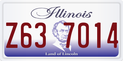 IL license plate Z637014