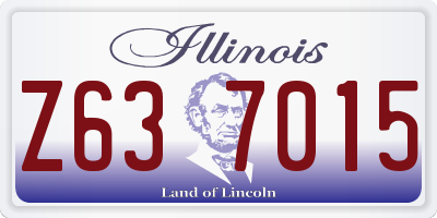 IL license plate Z637015
