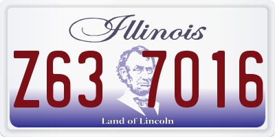IL license plate Z637016
