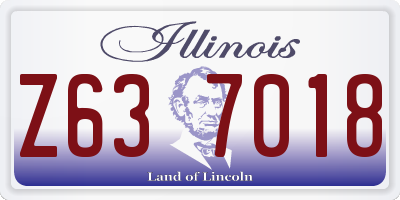 IL license plate Z637018