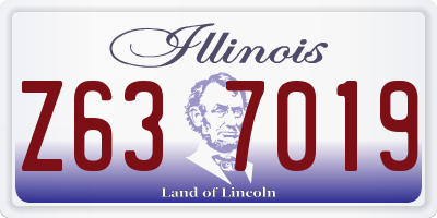 IL license plate Z637019