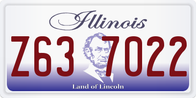 IL license plate Z637022