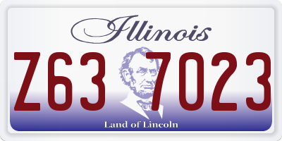 IL license plate Z637023