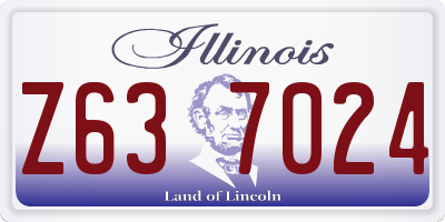 IL license plate Z637024