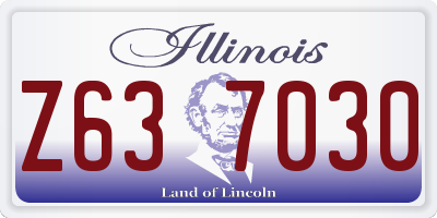 IL license plate Z637030