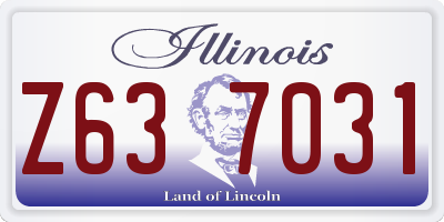 IL license plate Z637031