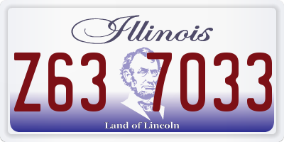 IL license plate Z637033