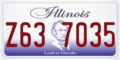 IL license plate Z637035