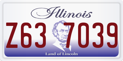 IL license plate Z637039