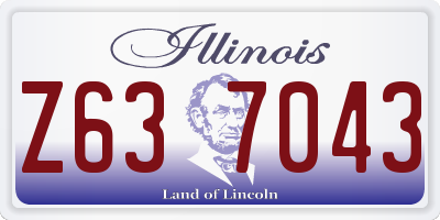 IL license plate Z637043