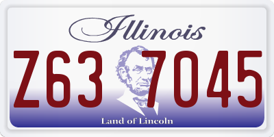 IL license plate Z637045