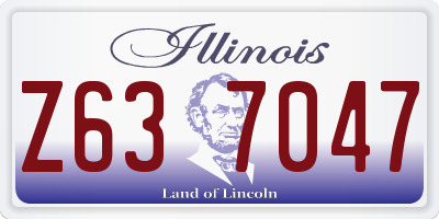 IL license plate Z637047