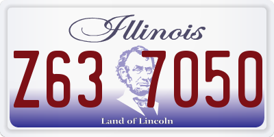 IL license plate Z637050