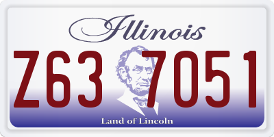 IL license plate Z637051