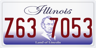 IL license plate Z637053