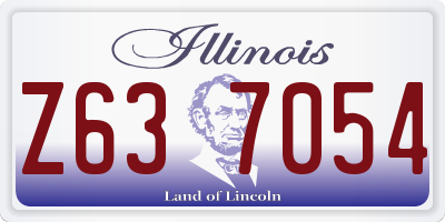 IL license plate Z637054