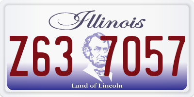IL license plate Z637057