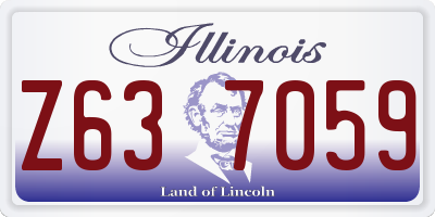 IL license plate Z637059