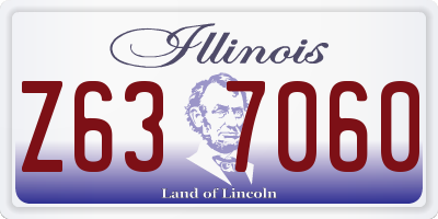 IL license plate Z637060