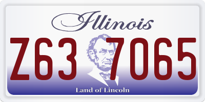 IL license plate Z637065