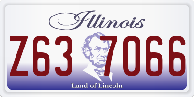 IL license plate Z637066