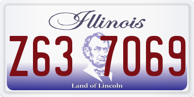 IL license plate Z637069