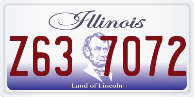 IL license plate Z637072