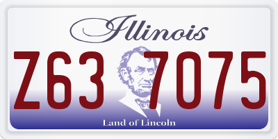 IL license plate Z637075