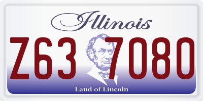 IL license plate Z637080