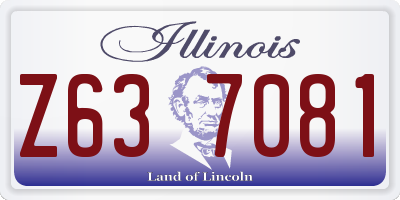 IL license plate Z637081