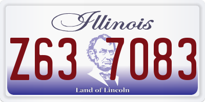 IL license plate Z637083