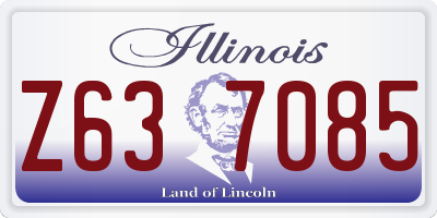 IL license plate Z637085