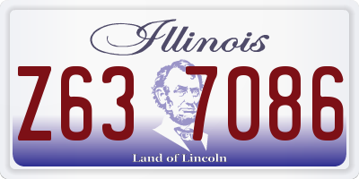 IL license plate Z637086