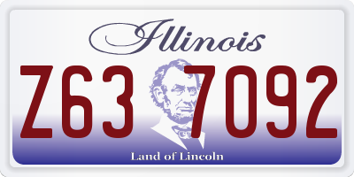IL license plate Z637092
