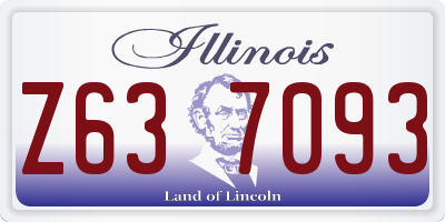 IL license plate Z637093