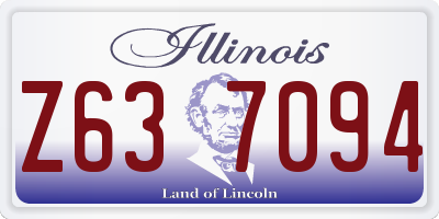 IL license plate Z637094
