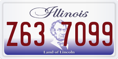 IL license plate Z637099